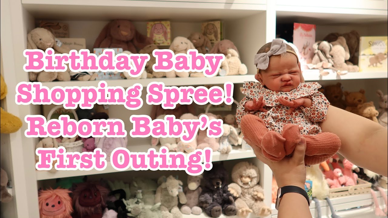 Первый выход в свет куклы Reborn Baby! Лучший шопинг в честь дня рождения малыша! Плюс раскрытие ...