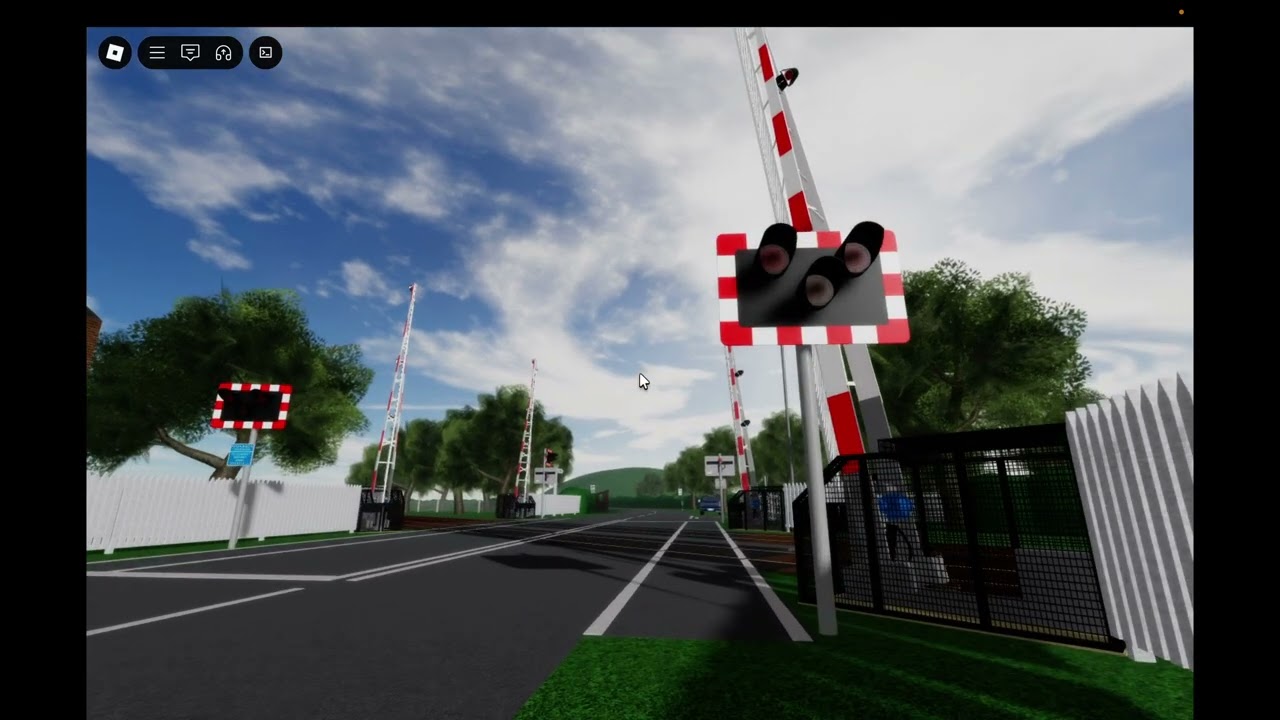(Rare Barriers) Eskdale Road Level Crossing, Cumbria (Roblox)