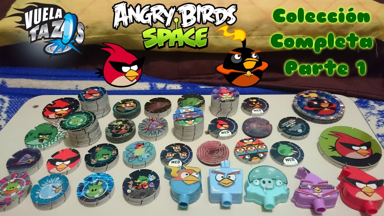 Vuela Tazos de Angry Birds Space (2012-2013) Colección Completa Parte 1