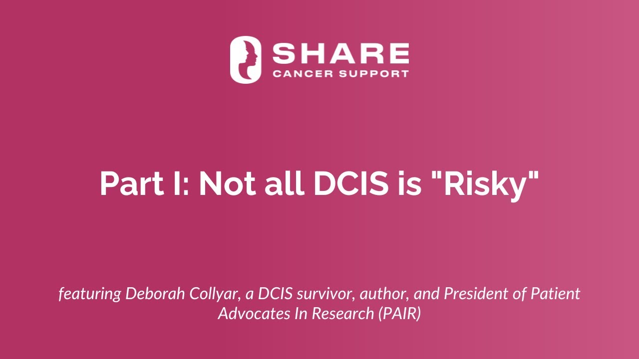 Part I: Not all DCIS is 
