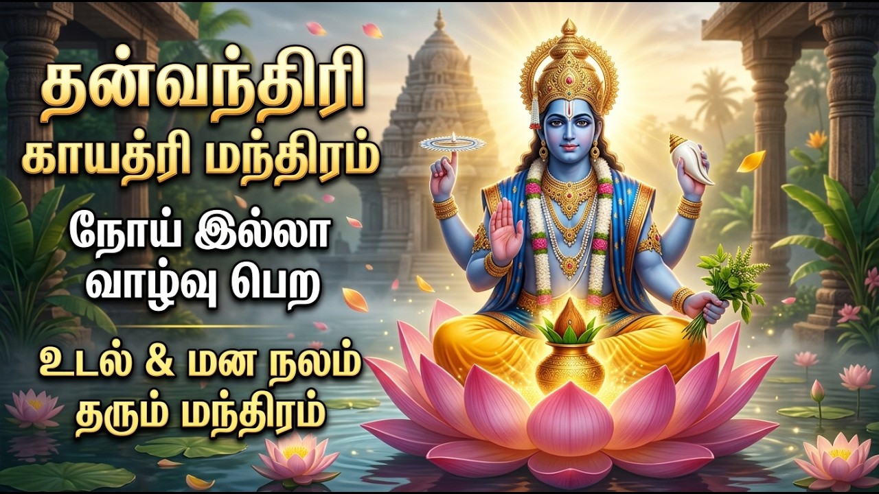 Powerful Dhanvantari Gayatri Mantra for Healing | Om Vasudevaya Vidmahe |  Ayurvedic Healing Chant