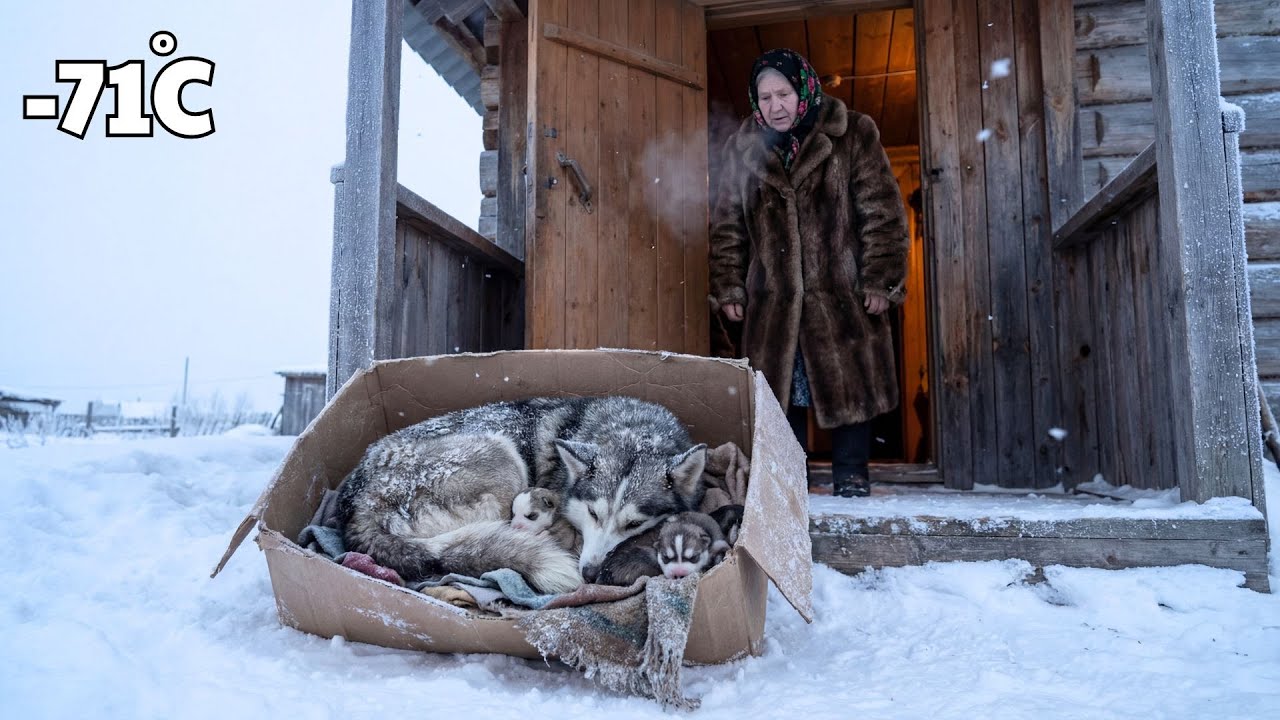 Widow Saves a Mother Dog and Her Pup | Surviving &ndash;71&deg;C Siberia