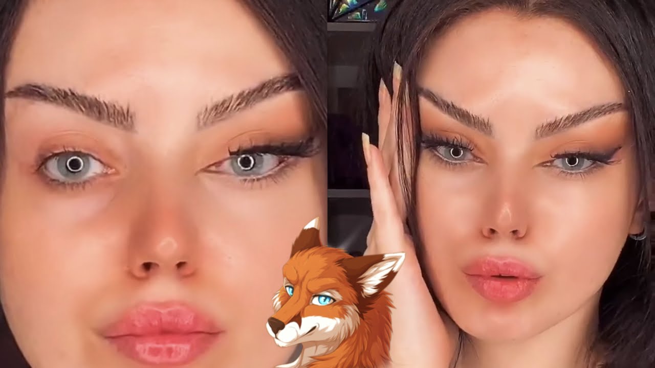 طريقة سحب العين “عيون الثعلب”🦊 و شد الجفون باللصقات بدون تجميل | LIFT EYE STICKERS 👁 FOXY EYES