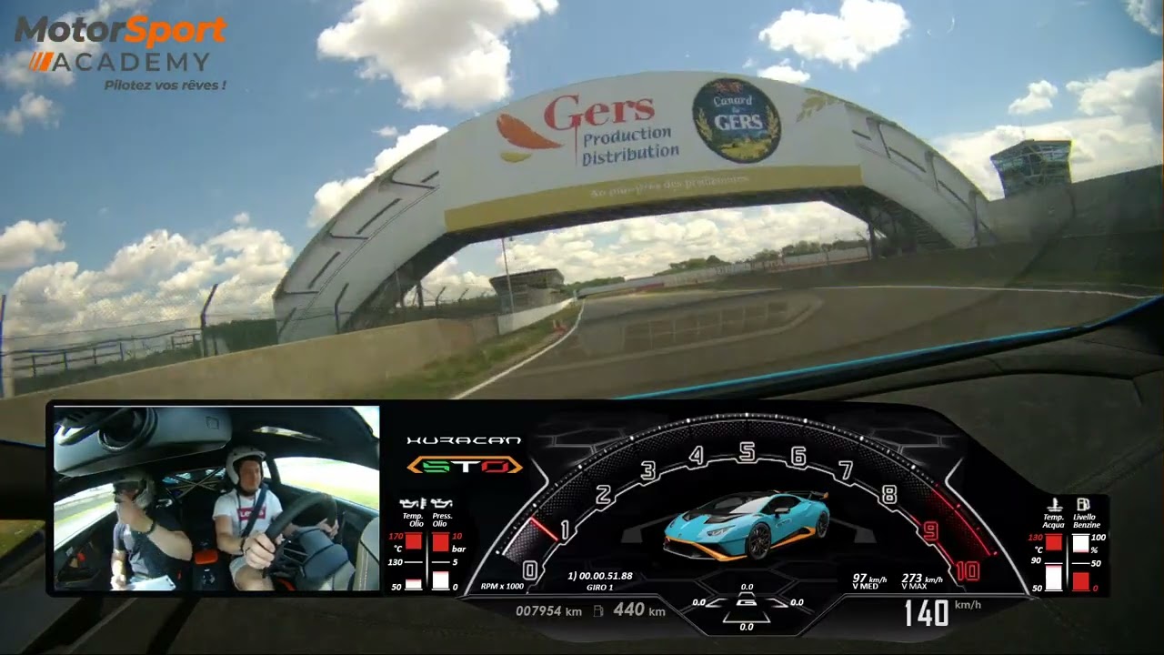 Lamborghini Huracán STO 640cv circuit nogaro 08/05/25