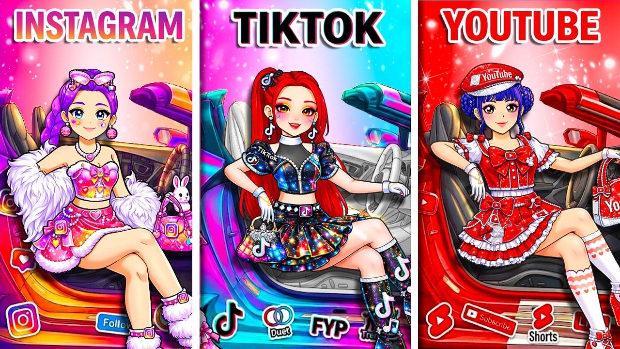 K-Pop Demon Hunters: Social Media Prom Dress Glow Up for Huntrix | Best DIY Fashion Paper Dolls
