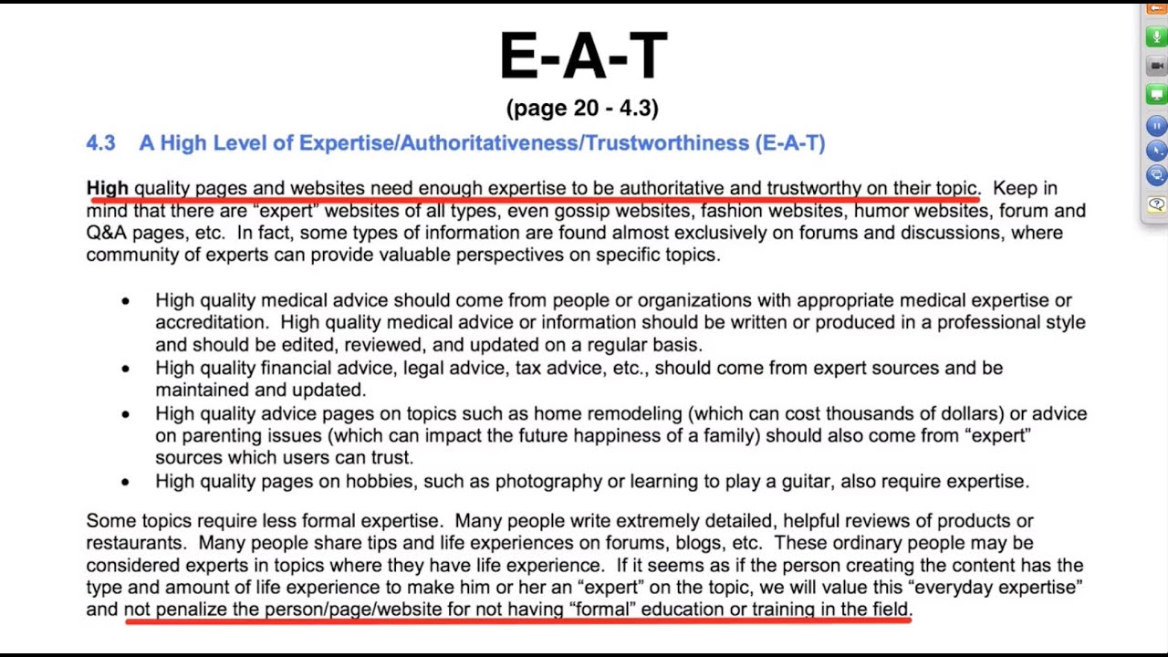 Google's Quality Guidelines 2014 Leaked - Webinar