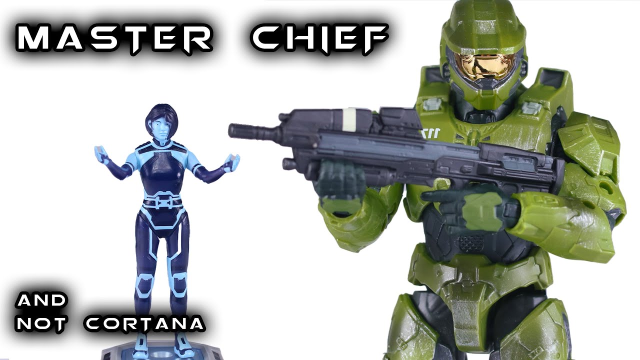 Jazwares MASTER CHIEF & CORTANA Halo Infinite Spartan Collection Series 5 Action 2pk Figure Review