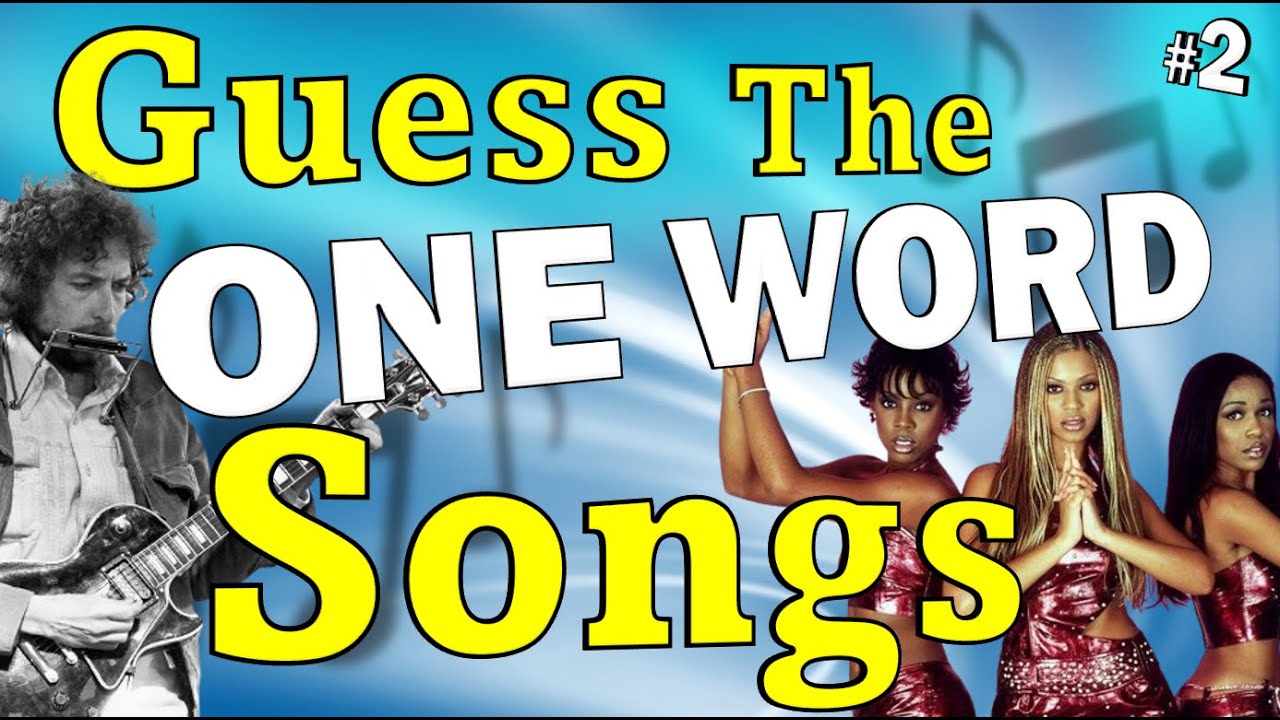 One Word Song Titles #2🎵Guess The Song Music Quiz🎶