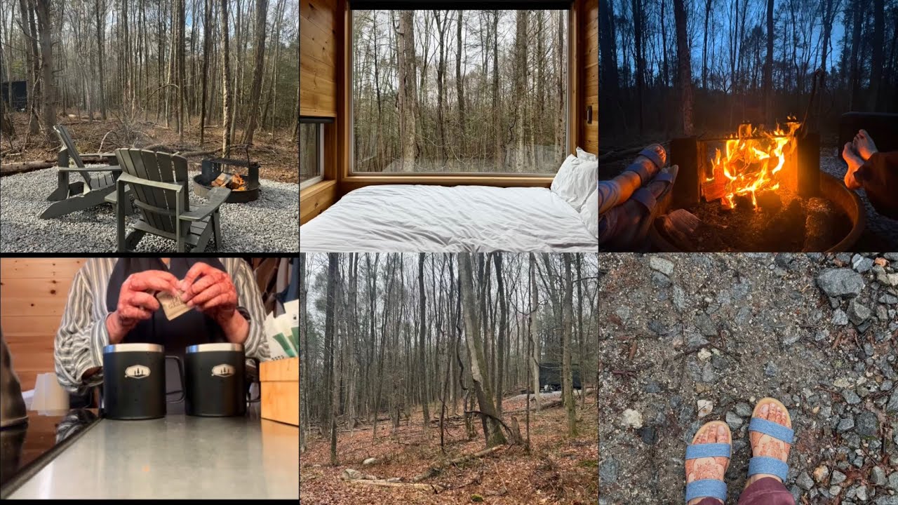 VLOG | postcard cabin getaway | spring staycation | 🫰🏻♥️🌿🪵