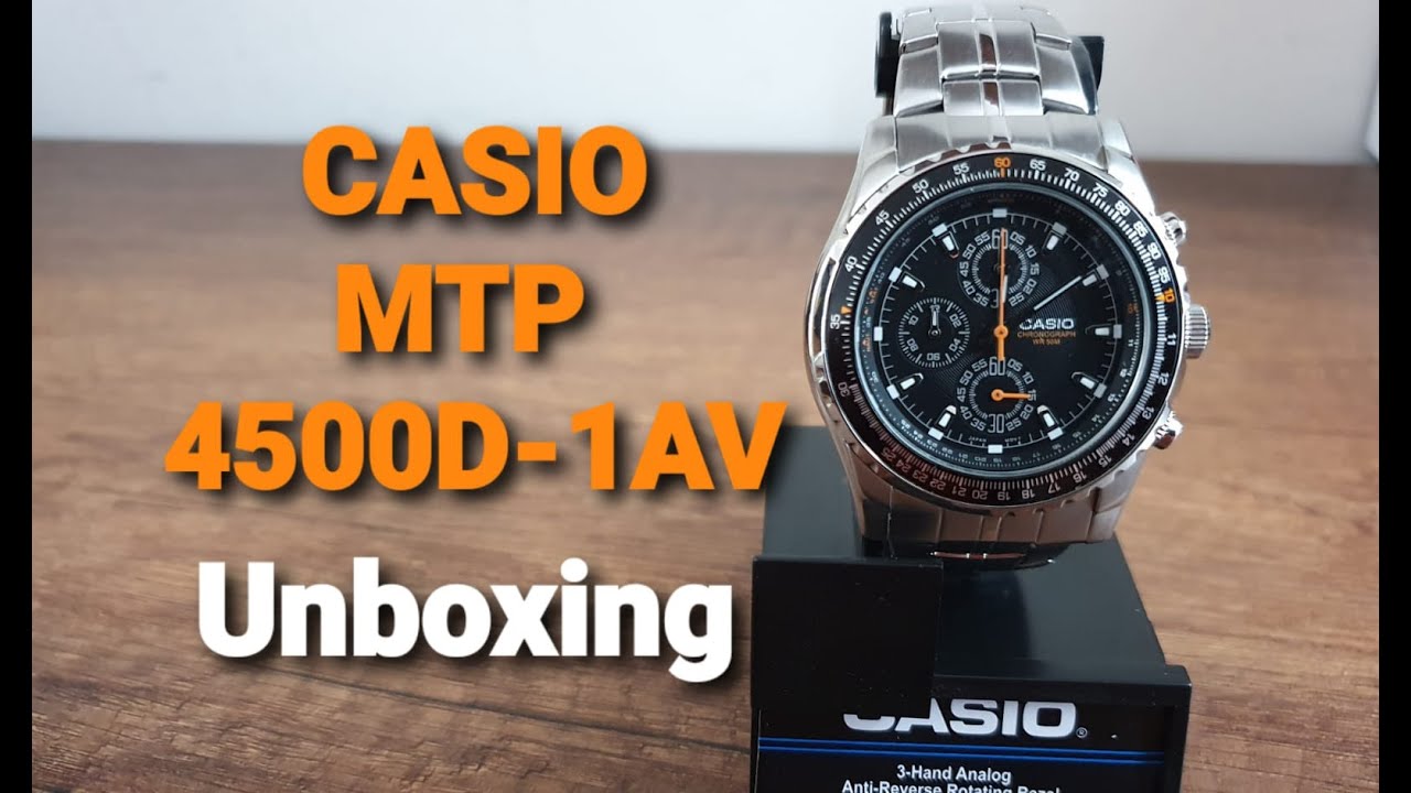 Casio MTP4500D 1AV unboxing y revisión básica.