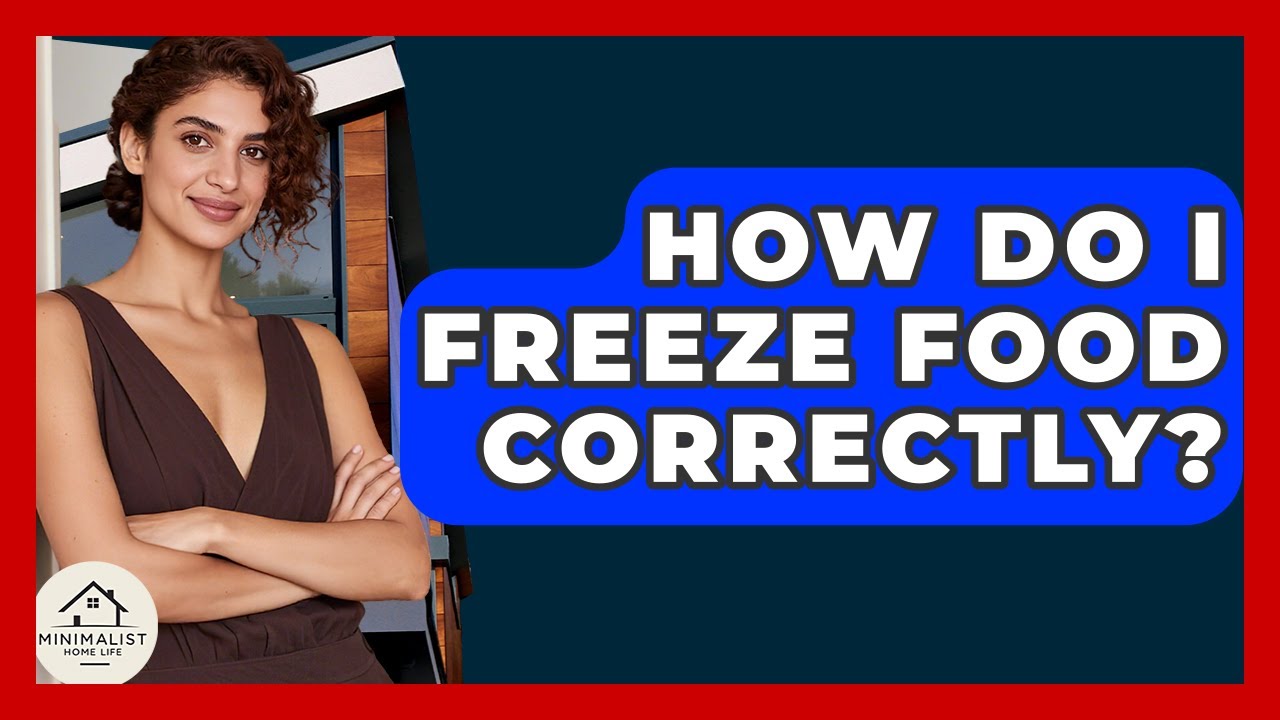How Do I Freeze Food Correctly? - Minimalist Home Life