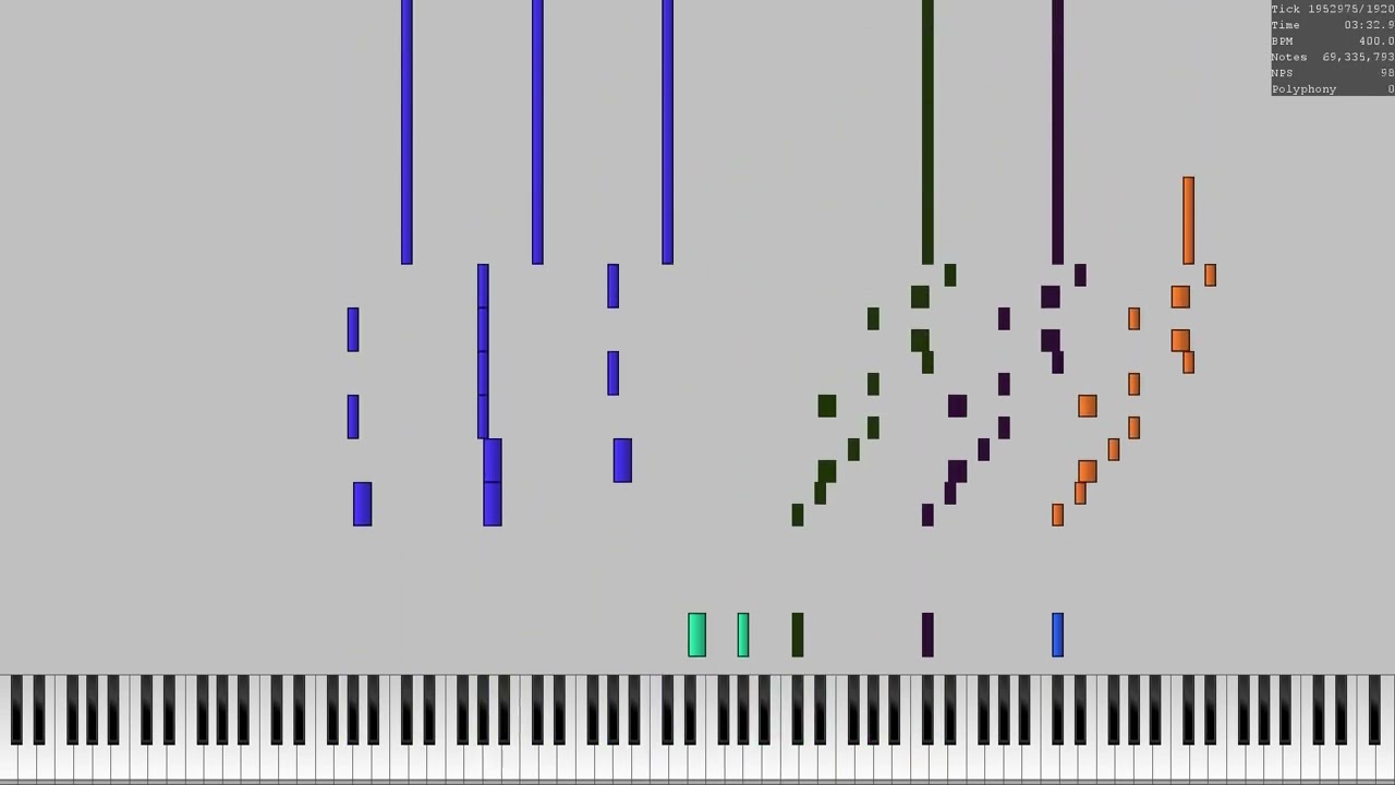 [Black MIDI] In the Hall of the Nuker King --------- 761,598,882 Notes!