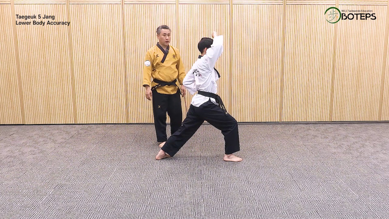 태권도 유급자품새 태극5장 - 1 (Taekwondo Color Belt Pooomsae Taegeuk 5Jang)