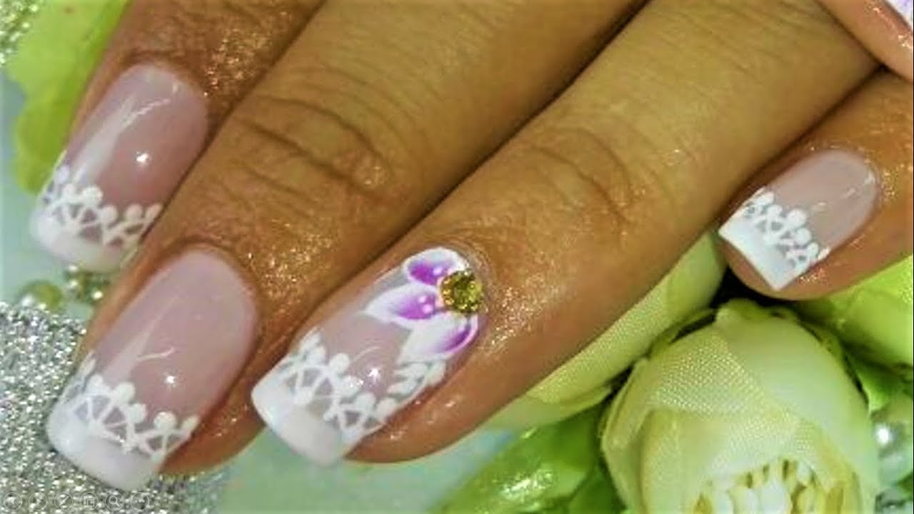 Diseño De Uñas Para Novia Paso a Paso - Diseño De Uñas Para Novia - Decoración De Uñas Para Novias