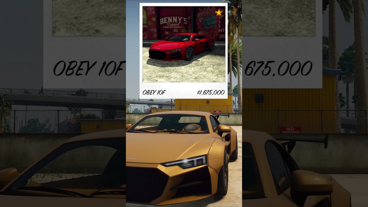 ✅ТОП 5 САМЫХ БЫСТРЫХ АВТОМОБИЛЕЙ В GTA 5 Online #shorts