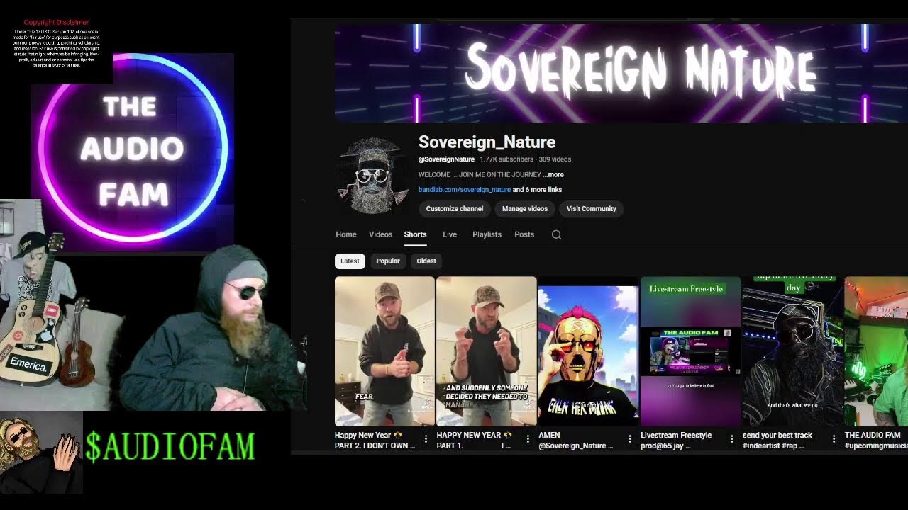 LIVE MUSIC REVIEW SHOW AND PODCAST @THEAUDIOFAM @SOVEREIGN_NATURE