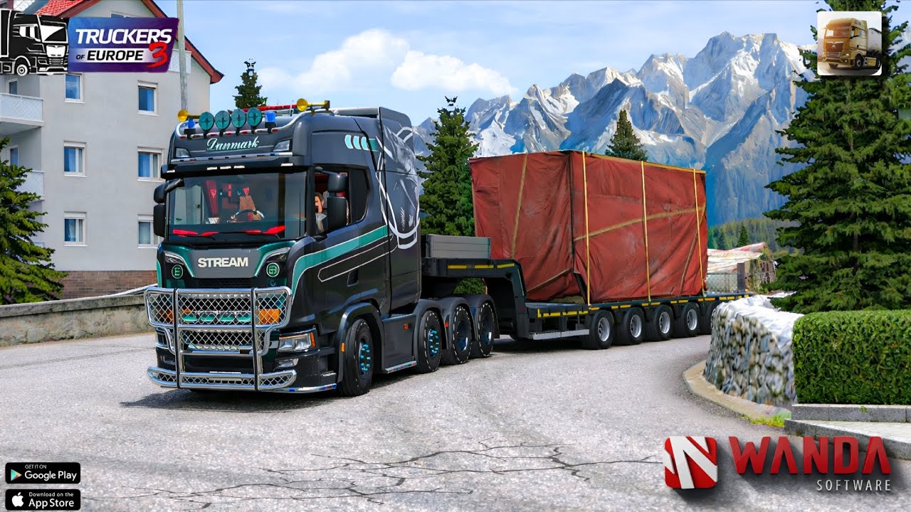 🚧🚚Driving truck in LECH mountain | ultra graphics gameplay | truckers of Europe 3 #gaming #gameplay 