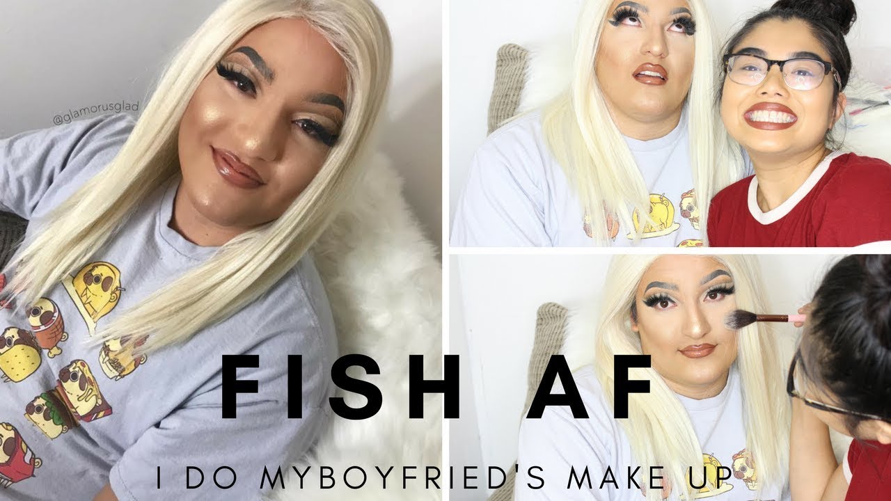 TURNING MY BOYFRIEND INTO A DRAG QUEEN ?! || I do my boyfriend's make up challenge LOL