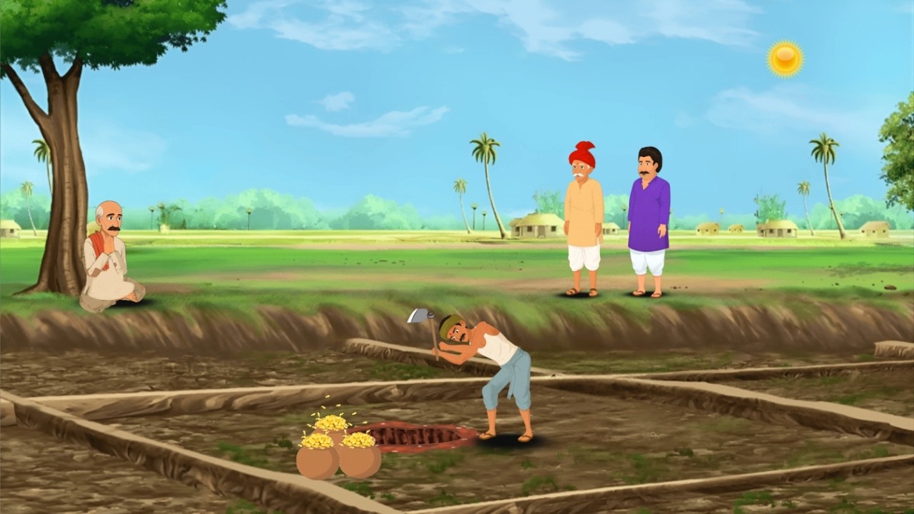 गरीब मज़दूर और  बेईमान ज़मींदार | Moral Story | Cartoon Story | Cartoon Video