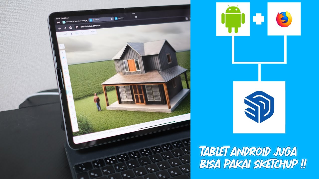 Tips sketchup di android‼️ Nyaman Menggunakan SketchUp WEB di Android