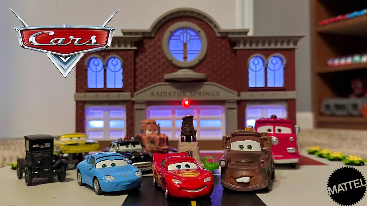 Disney Cars Precision Series RS Courthouse/ Fire Department Set — Custom Built 3D Printed Set