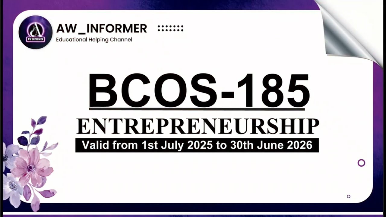 BCOS 185 Solved Assignment 25&ndash;26 | BCOS 185 Solved Assignment in English 25-26 | Free Solved on #yt 