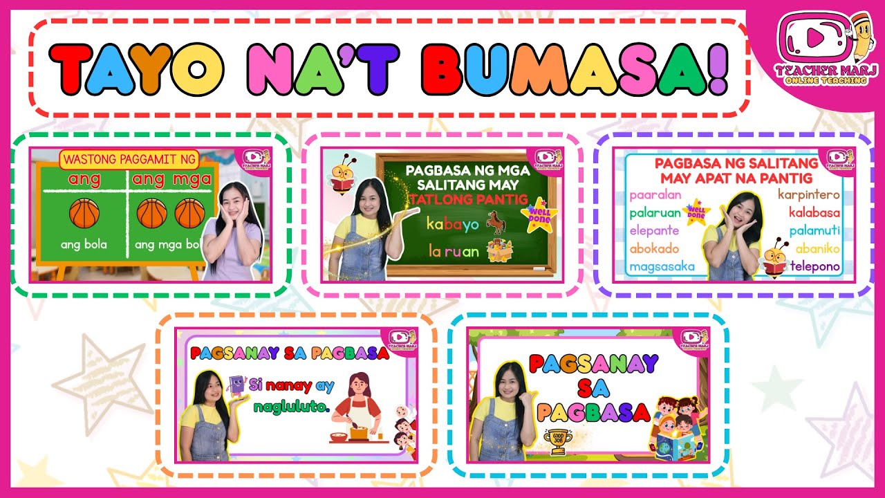 TAYO NA'T BUMASA | TAGALOG READING VIDEOS | MAGSANAY BUMASA | TEACHER MARJ ONLINE TEACHING