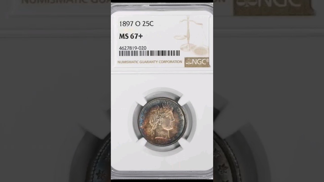 Rare 1897-o Barber Quarter...#shorts #coins #coincollecting