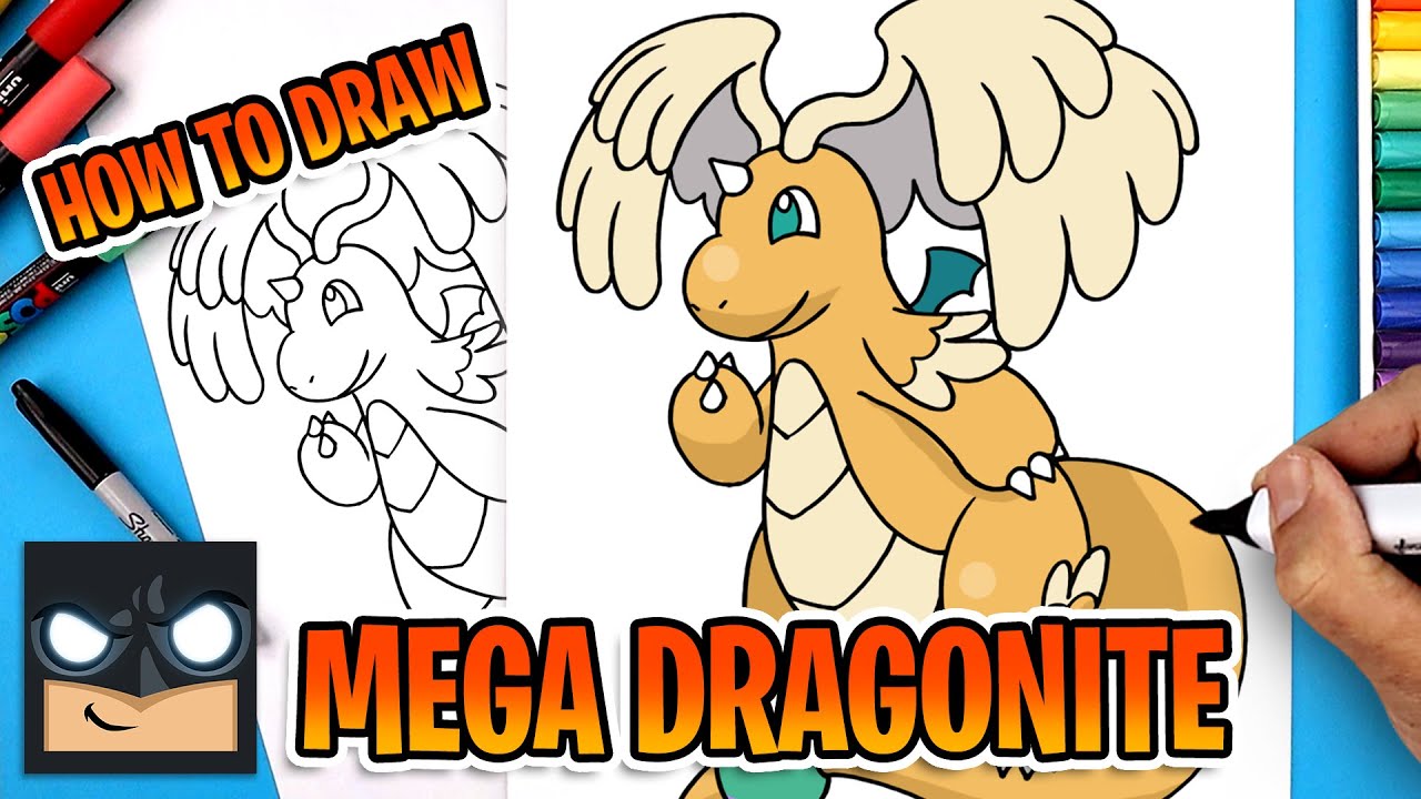 How to Draw Mega Dragonite | Pokemon