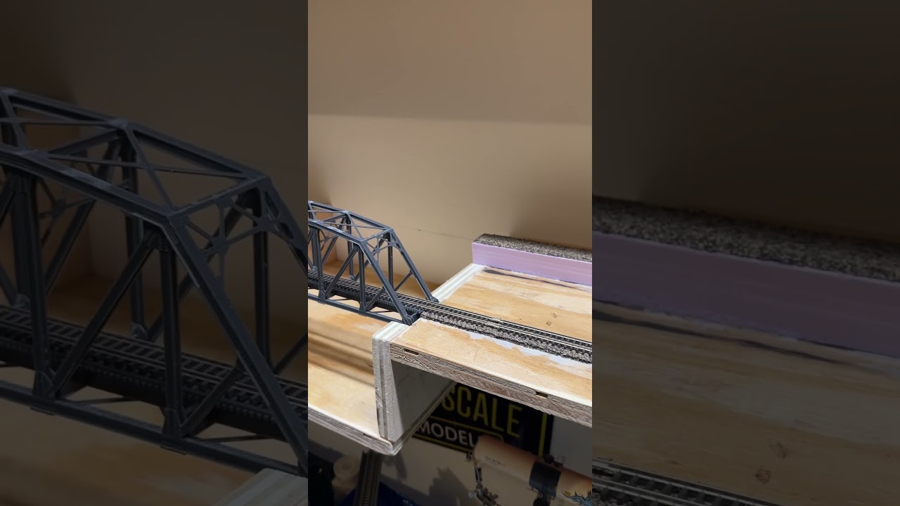 N Scale shelf layout. #modelrailroad #nscalelayout #shorts #nscale #nscaletrains