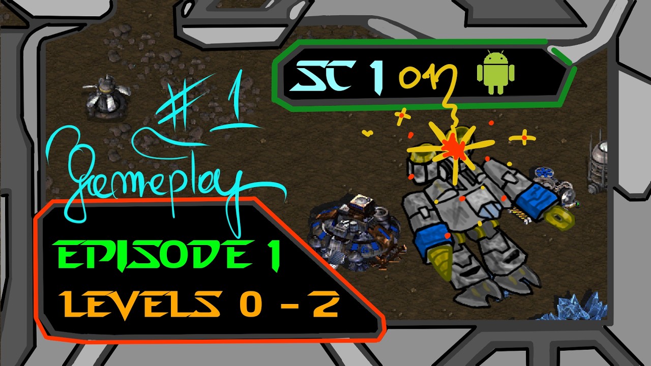 Starcraft On Android - Episode 1 - From Tutorial To Mission 2 #gaming #starcraft #relax #retrogaming