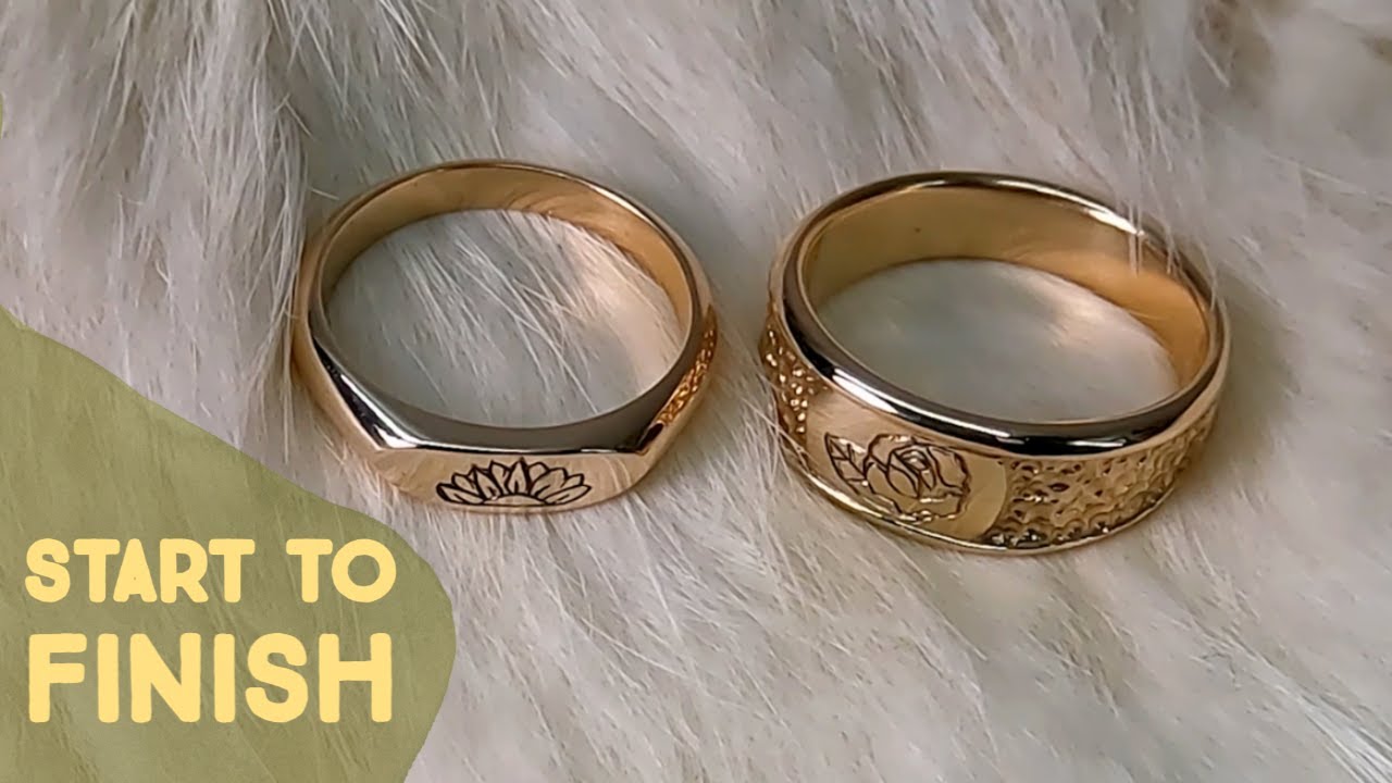 Making Our Wedding Rings | Wax Carving | Gold
