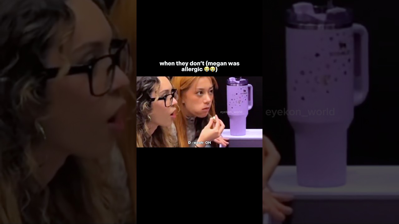 giving megan stuff she&rsquo;s allergic to is insane 😭😭 #katseye