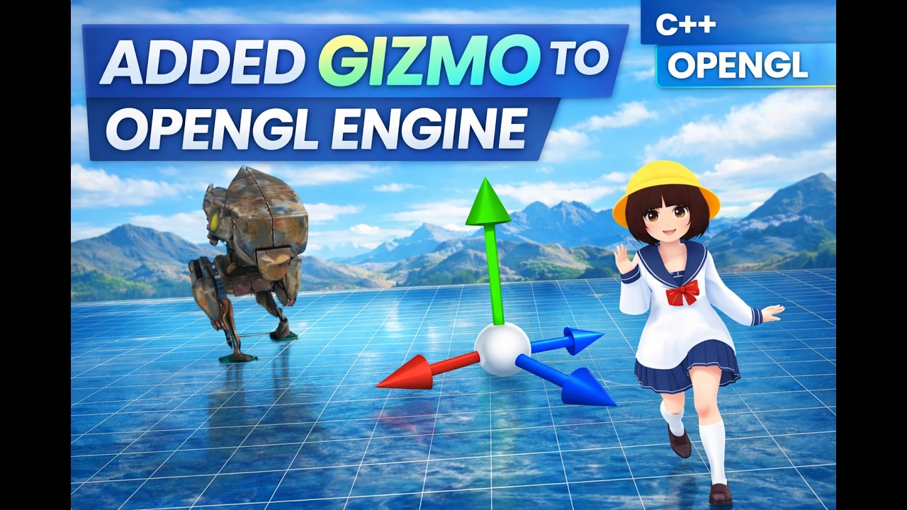 Added a Transform Gizmo in C++ OpenGL | Game Engine From Scratch