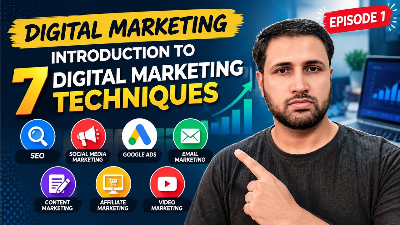 Digital Marketing Explained: 7 Key Techniques You Need to Know | Complete Course Episode 1