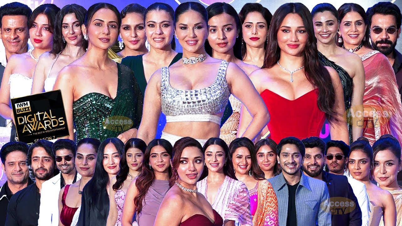 UNCUT | IWMBuzz Digital Awards Season 7 | Star-Studded Red Carpet | Kajol,Rakul,Sunny,Akanksha,Chum