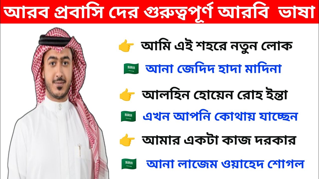 আরব প্রবাসি দের জন্য গুরুত্বপূর্ণ আরবি ভাষা শিক্ষা। আরবি ভাষা শেখার সহজ কৌশল Arabi Vasa Shikkha
