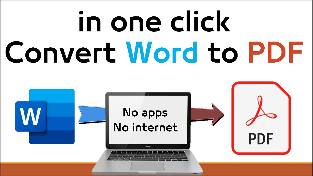 Как конвертировать Word в PDF на ноутбуке