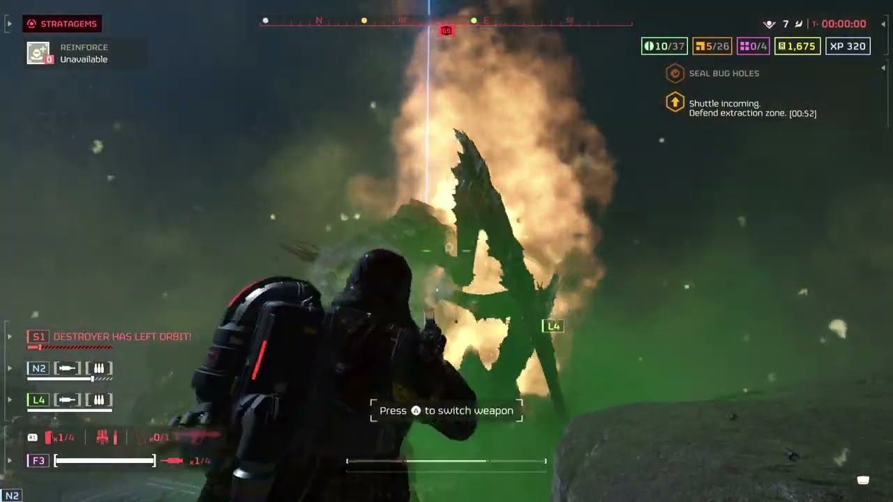 HELLDIVERS 2: Chaotic Extraction Gone Wrong – Lone Survivor | Terminids Gameplay (No Commentary)