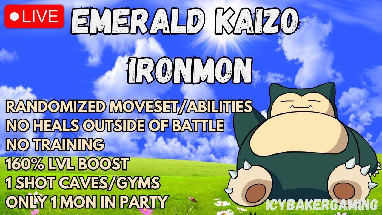 🔴LIVE - EMERALD KAIZO IRONMON - ↑▲HARDEST POKEMON CHALLENGE▲↑