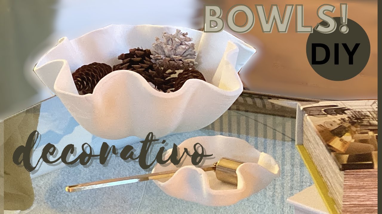 Como hacer un Bowl  para decoracion  invierno 2024 | DIY Bowls decorativo fácil de hacer