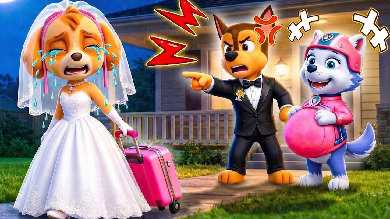 Oh NO... Bride SKYE is MOVING Away! Did She Betray CHASE? Please Don't Cry | Paw Patrol 3D Animation