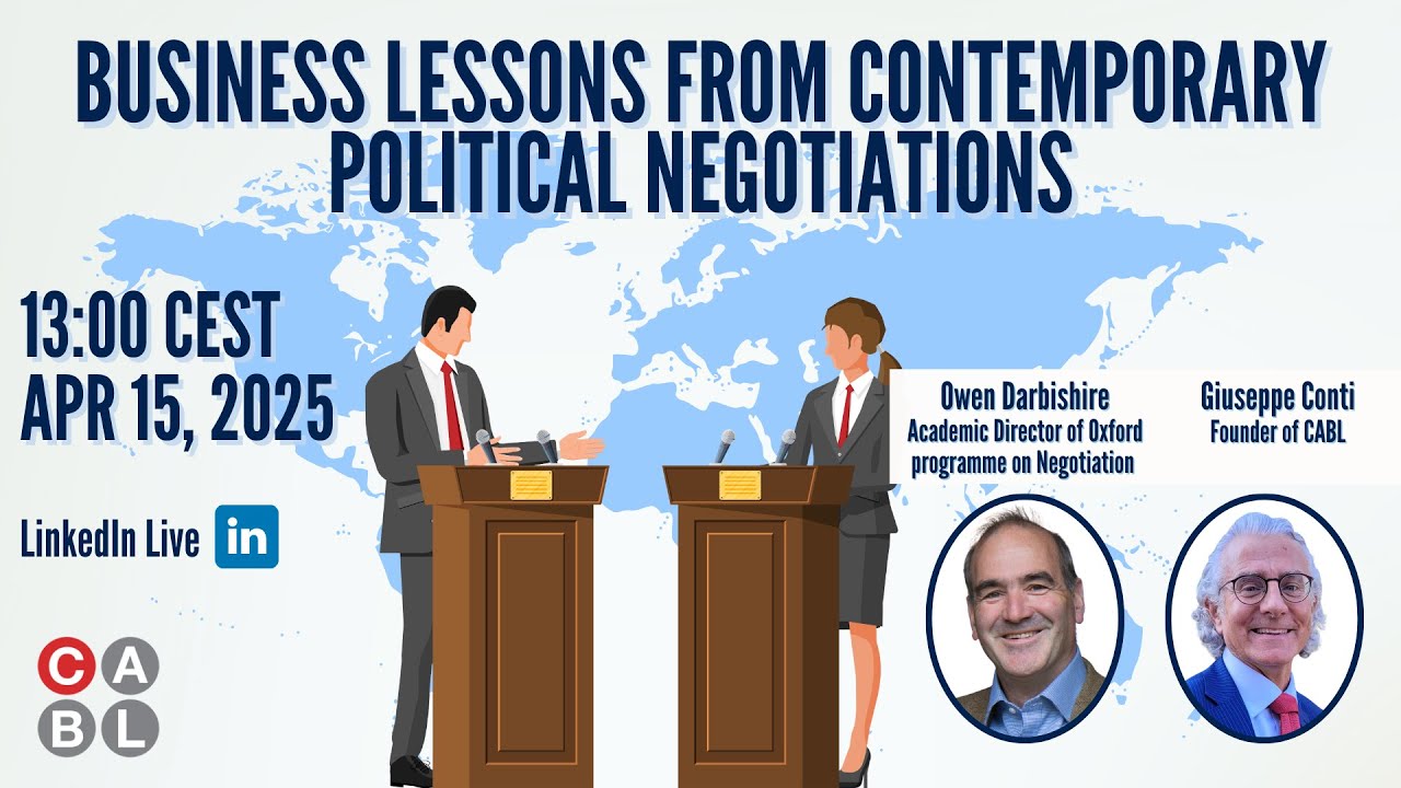 LinkedIn Live: Business Lessons from Contemporary Political Negotiations with Owen Darbishire