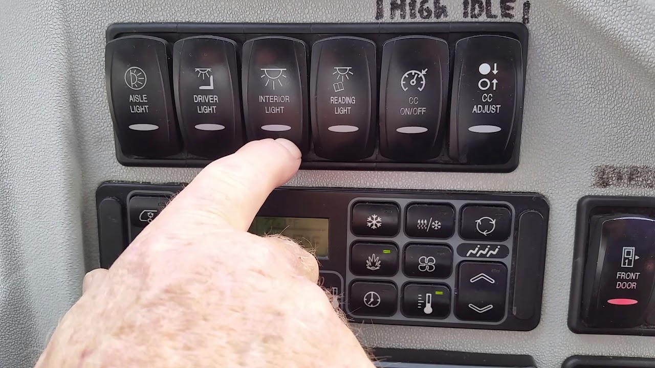 Temsa dash controls