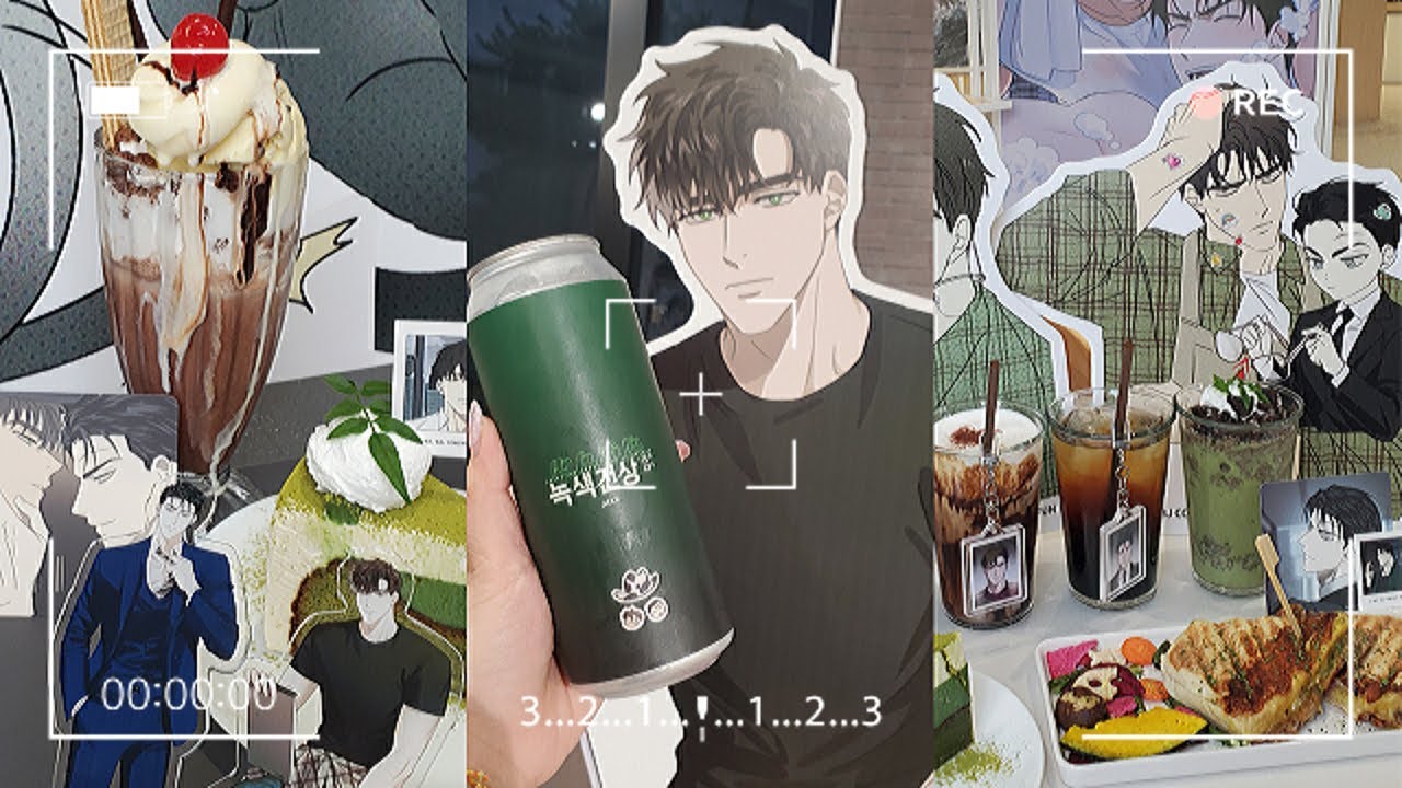 ☕ Under the Green Light x Mofun 💚 Korean BL Collab cafe VLOG