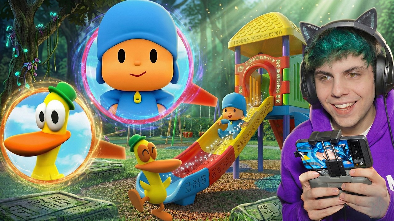 Я НАХОЖУ всех ПЕРСОНАЖЕЙ POCOYO с помощью ДРОНА!!