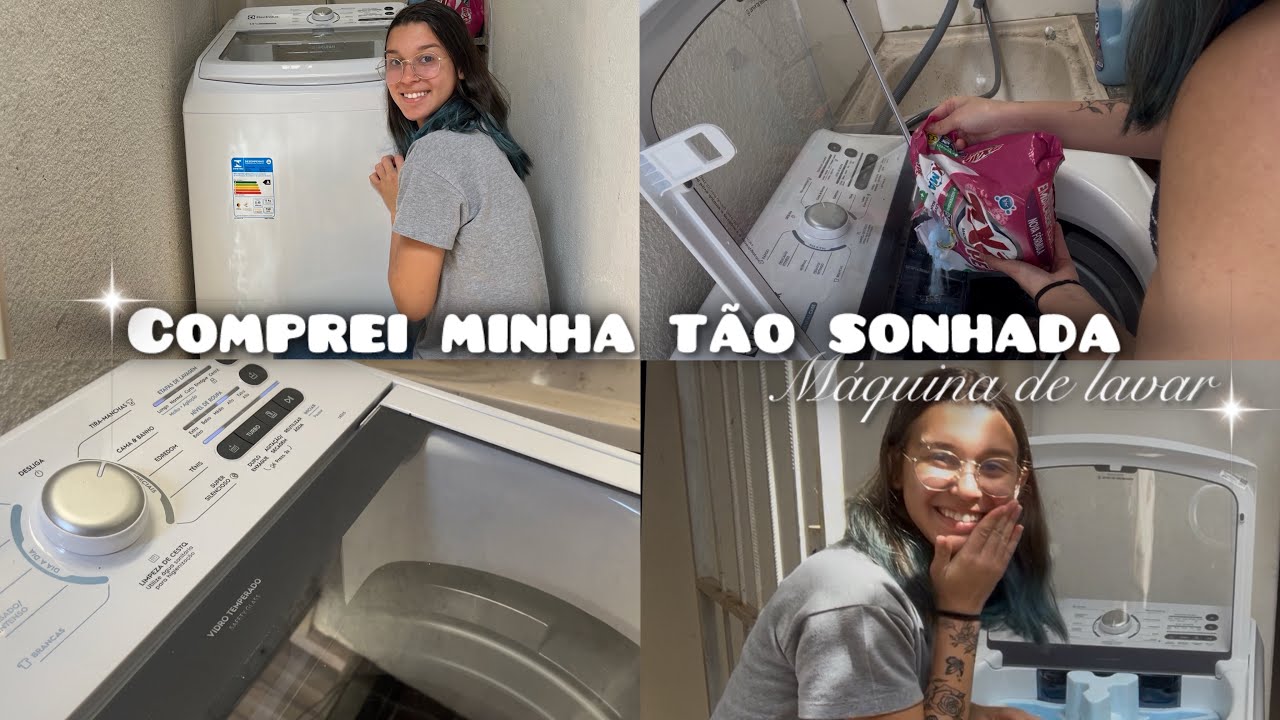 Comprei minha tão sonhada máquina de lavar / minha nova conquista 