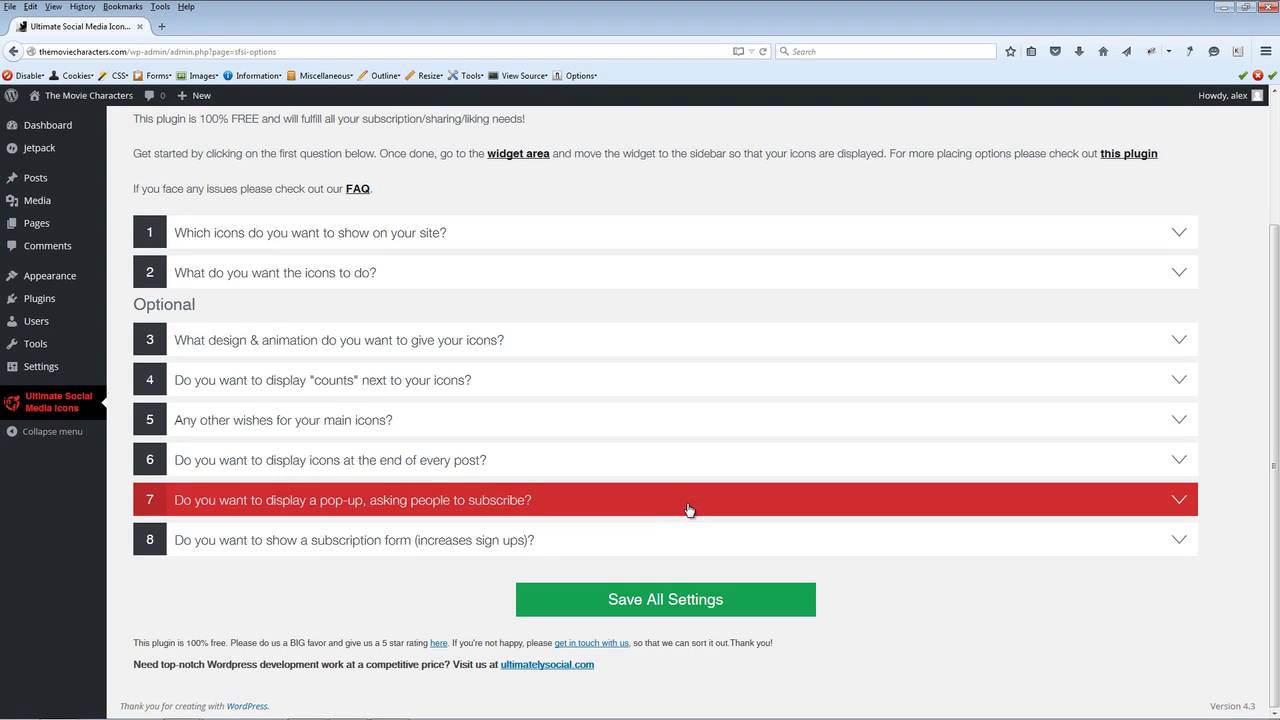 040 The Ultimate Social Media Icons Plugin   Part 1