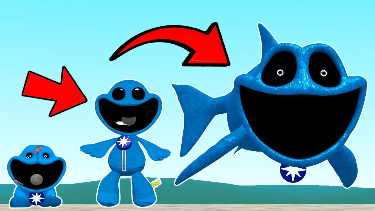NEW EVOLUTION OF FORGOTTEN SMILING CRITTERS GLIMMER FISH POPPY PLAYTIME In Garry's Mod!