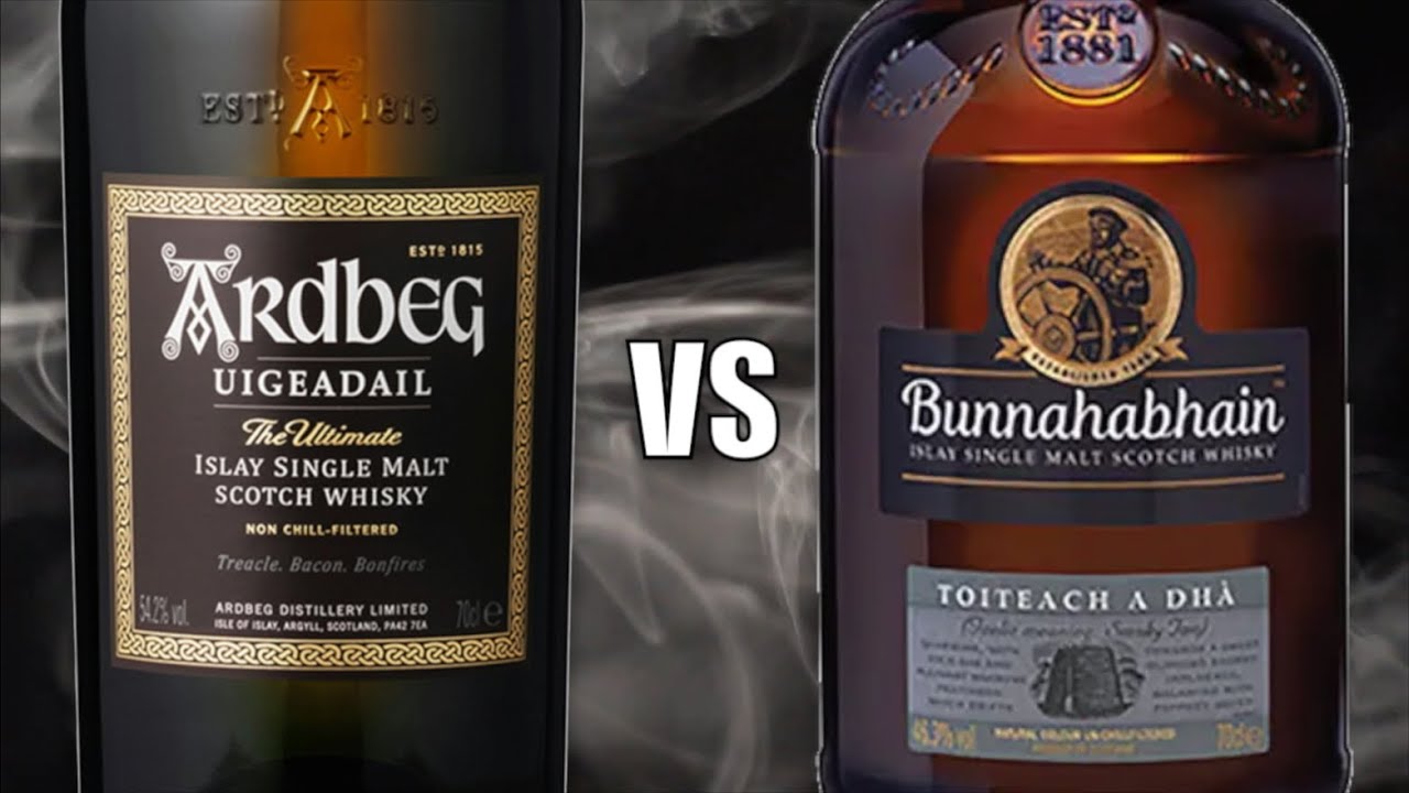 Ardbeg Uigeadail vs Bunnahabhain Toiteach A Dha Islay Односолодовый шотландский виски